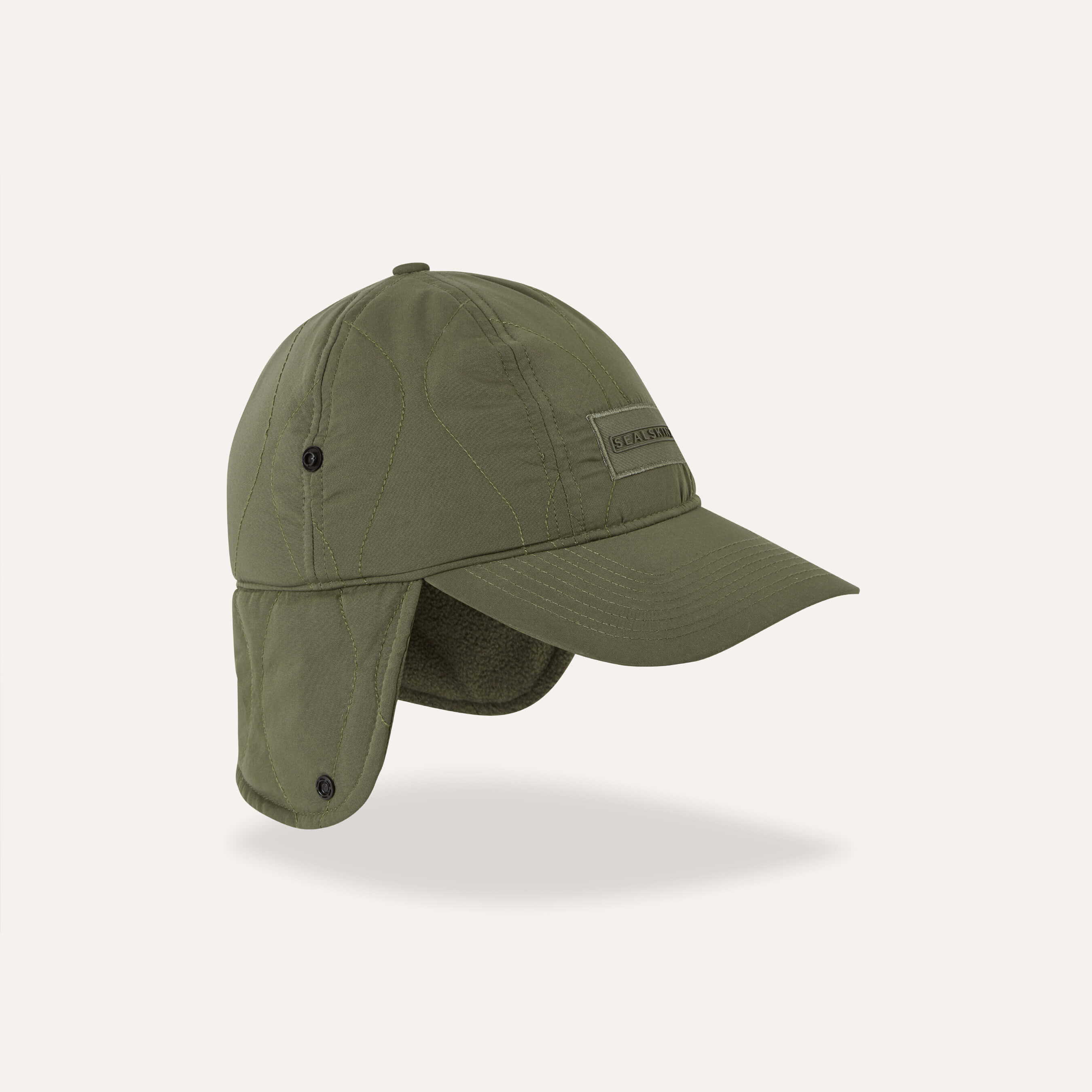 Warm cap with ear flaps discount