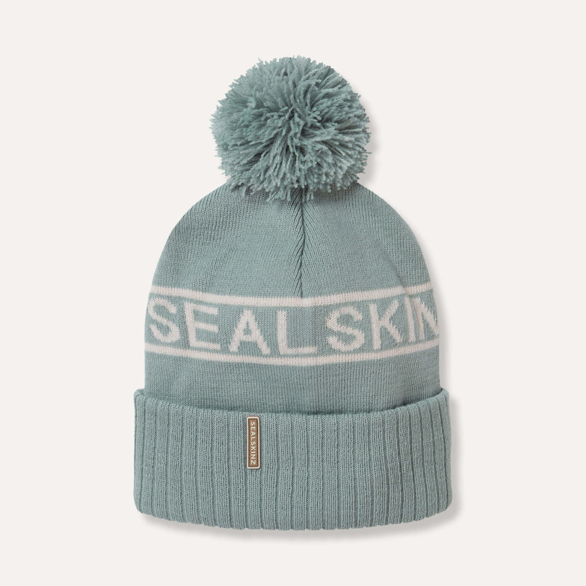 Mens cream bobble shop hat