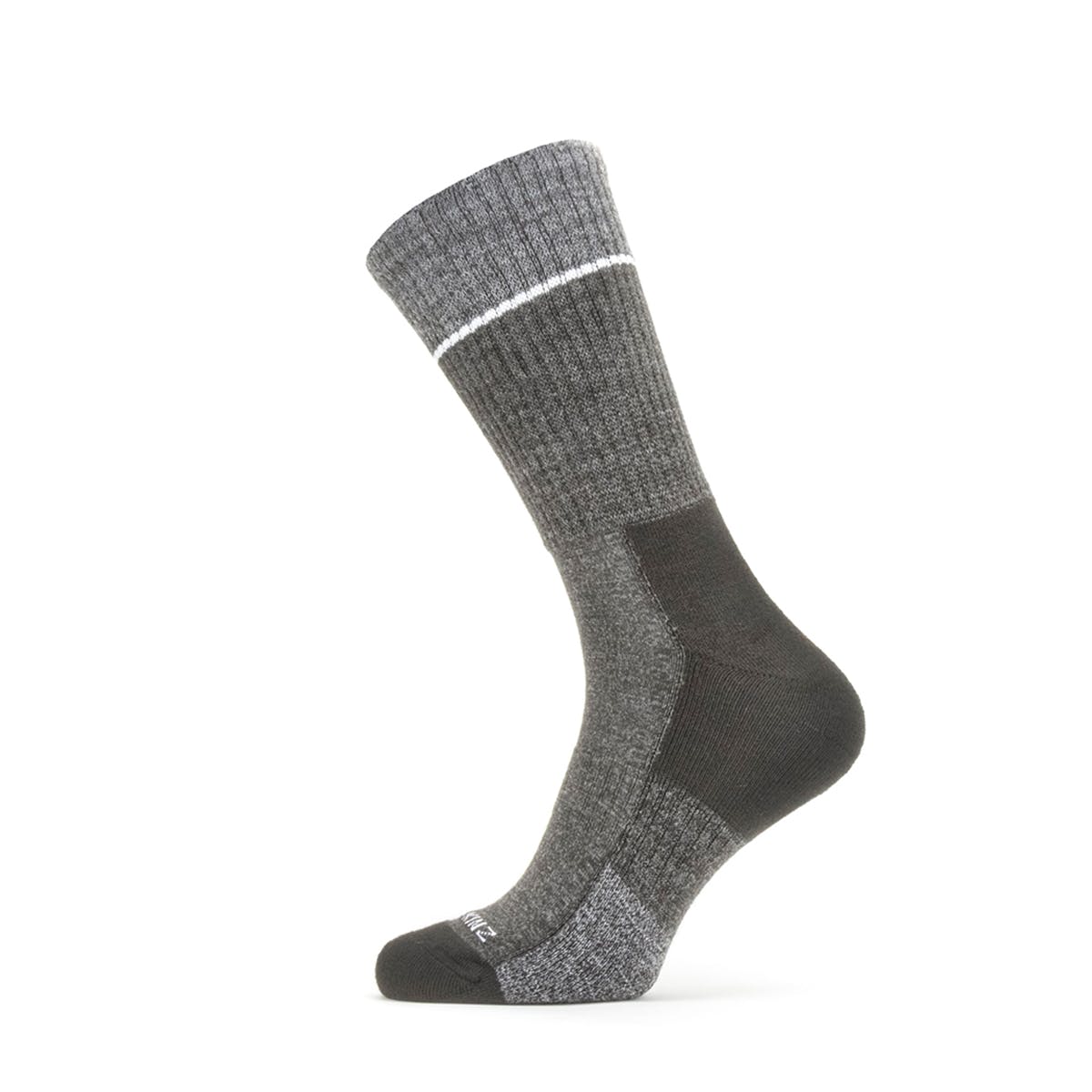 Solo QuickDry Mid Length Socks - Size: S - Color: Black / Grey