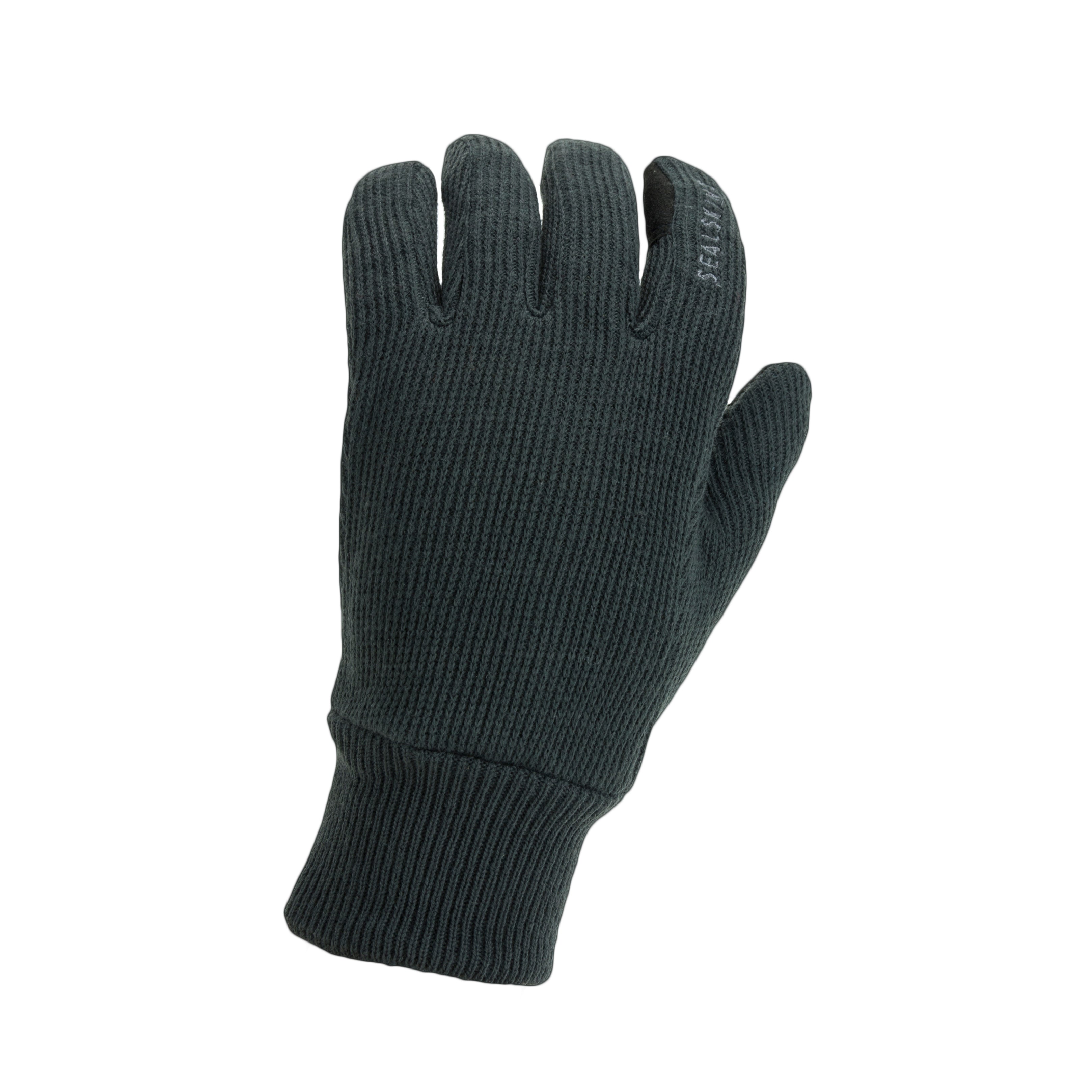 Windproof All Weather Knitted Glove - Size: S - Color: Grey