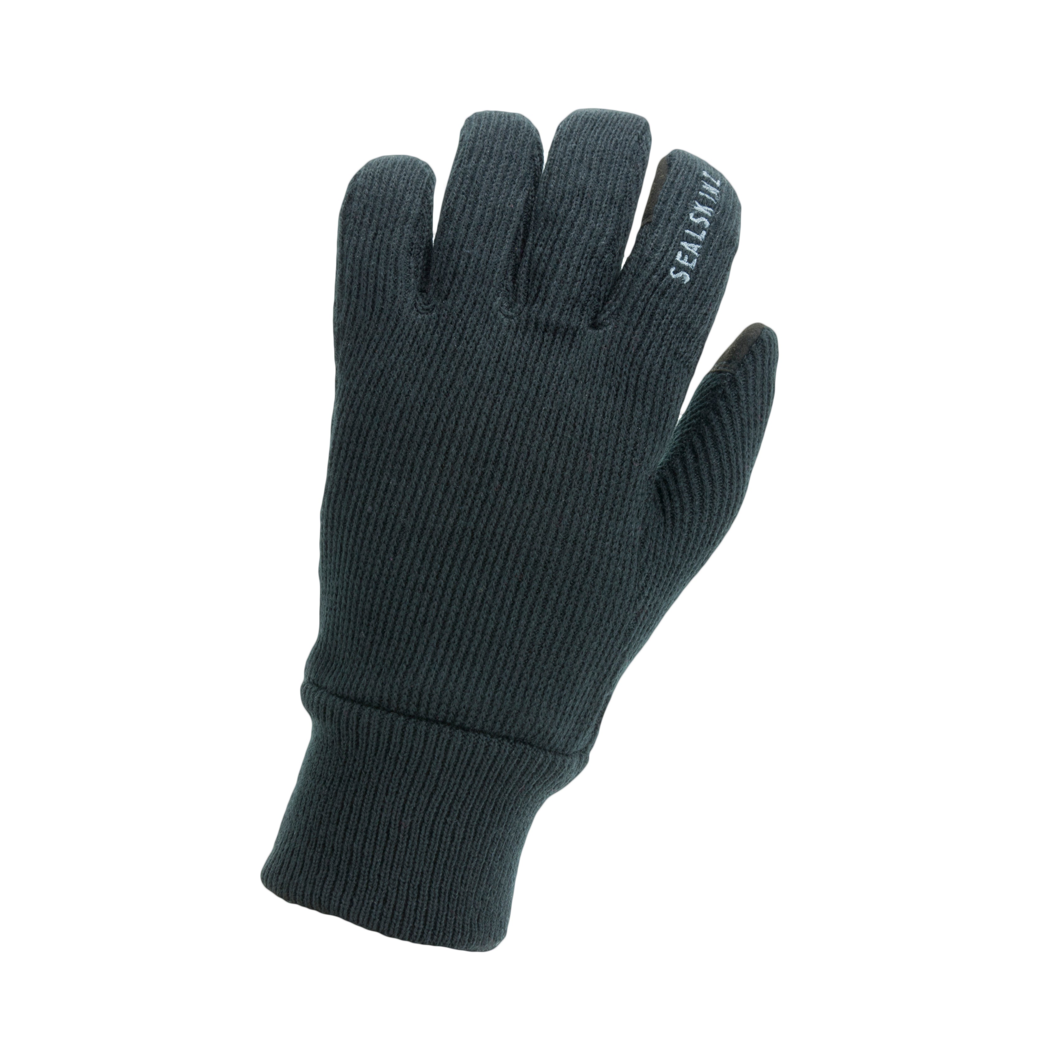 Windproof All Weather Knitted Glove - Size: S - Color: Black