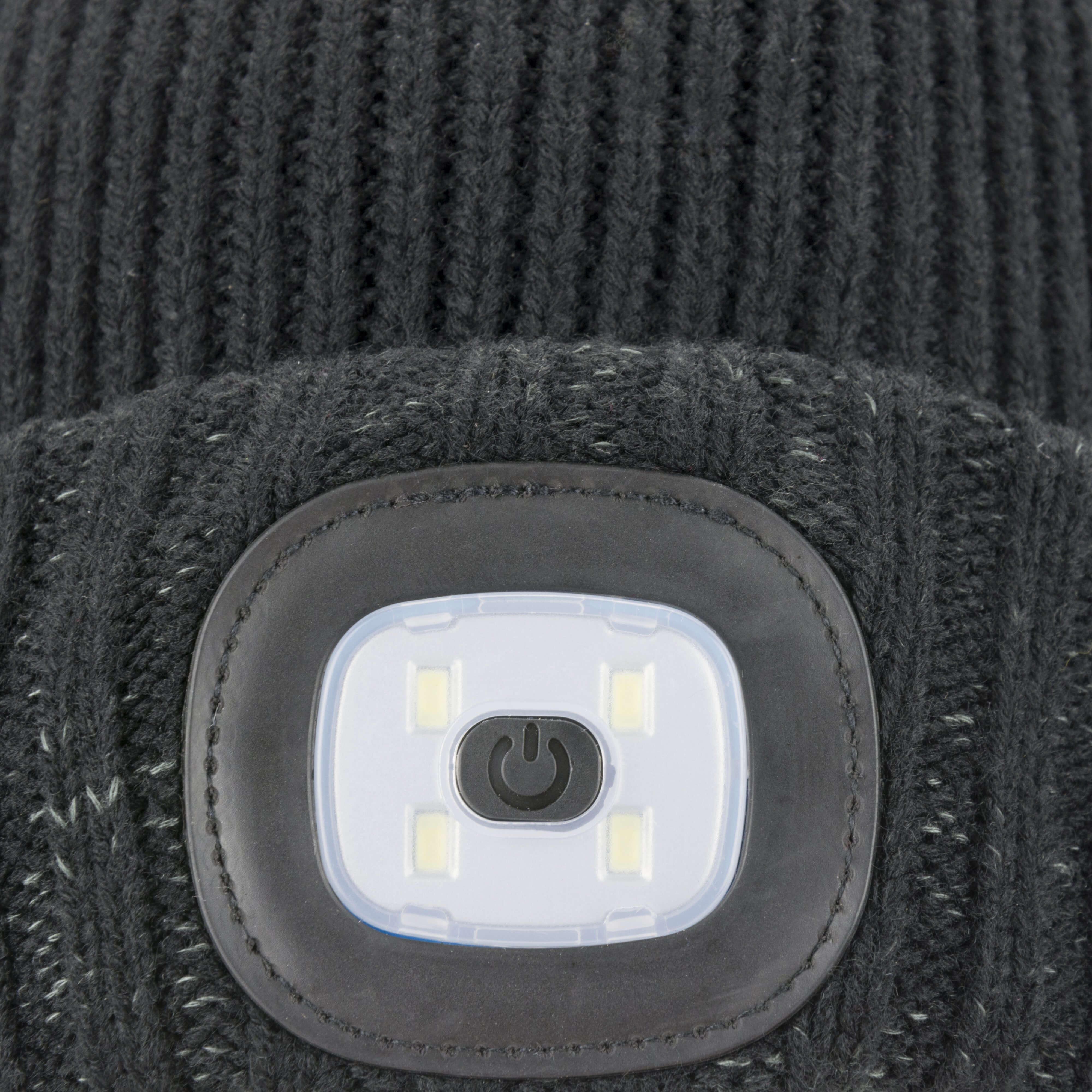 Waterproof Cold Weather LED Roll Cuff Beanie Hat - Size: S / M, L / XL, XXL - Color: Black, Red